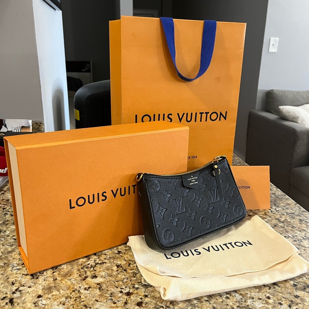 Louis Vuitton Easy Pouch on Strap in Black
